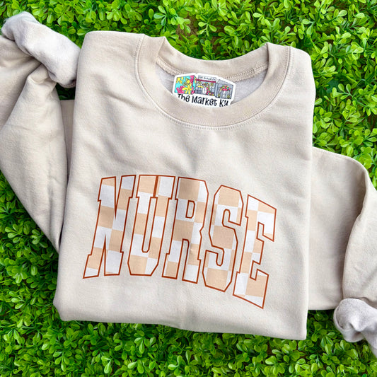 Checkered Nurse Sweatshirt