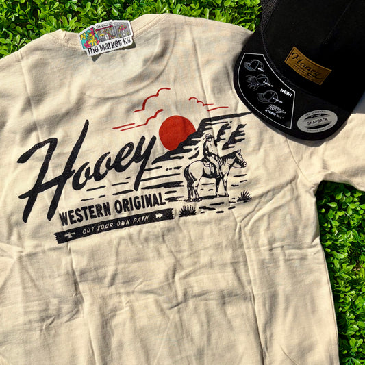 Hooey Rural Roots Cream Tee