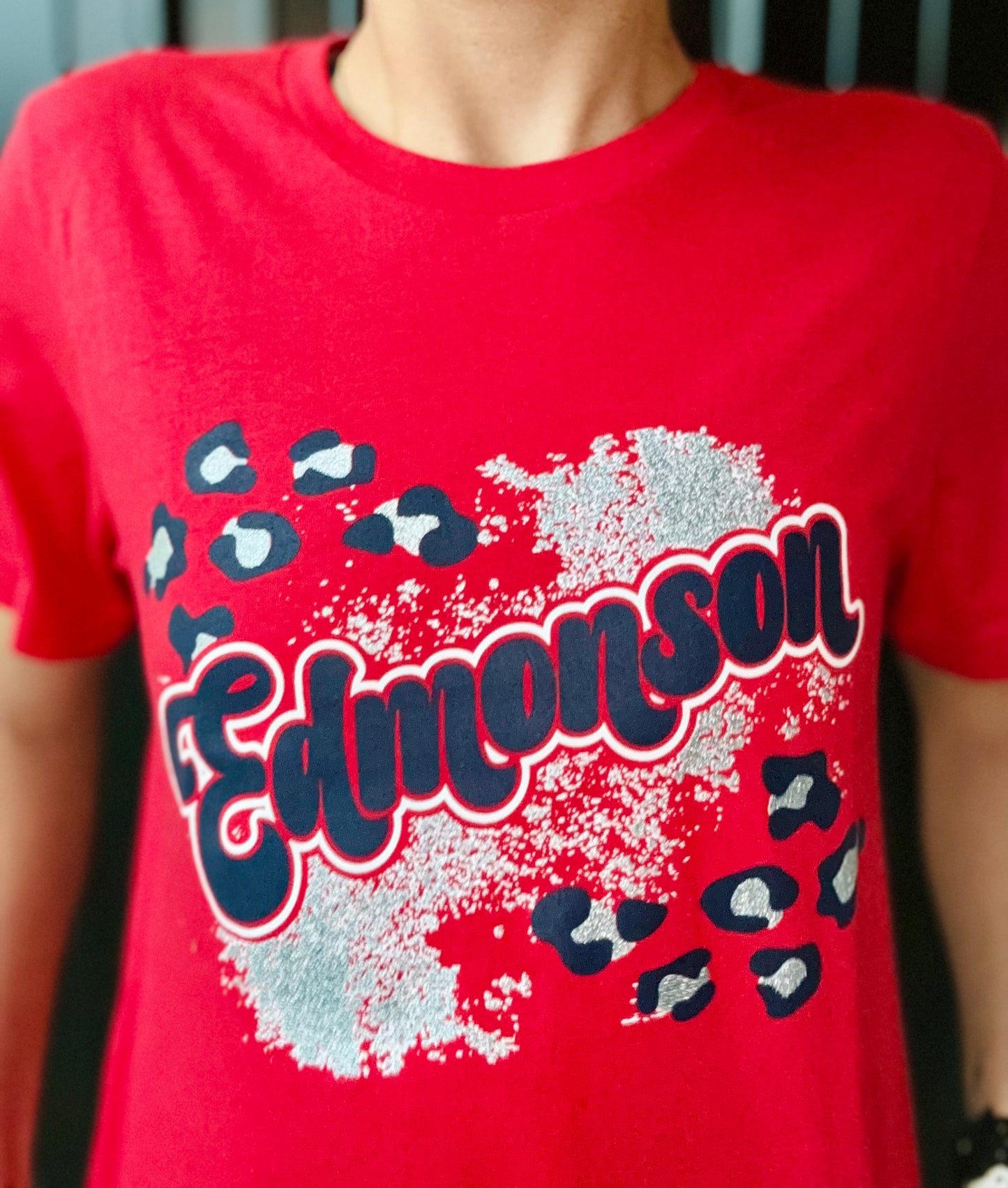 Edmonson Glitter Cheetah Tee