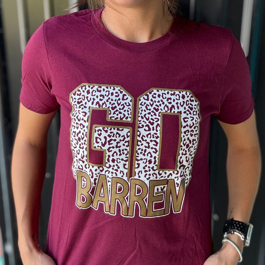 Go Barren Cheetah Print Youth Tee