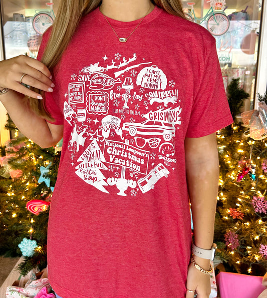 Christmas Vacation Collage Tee