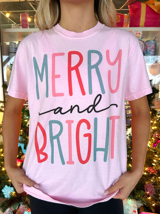 Merry & Bright Comfort Colors Tee