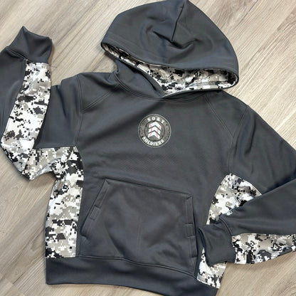 SOKY Soldiers Grey Digital Camo Youth Dry Fit Hoodie