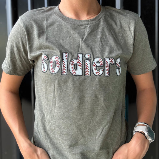 SOKY Soldiers Baseball Font Tee