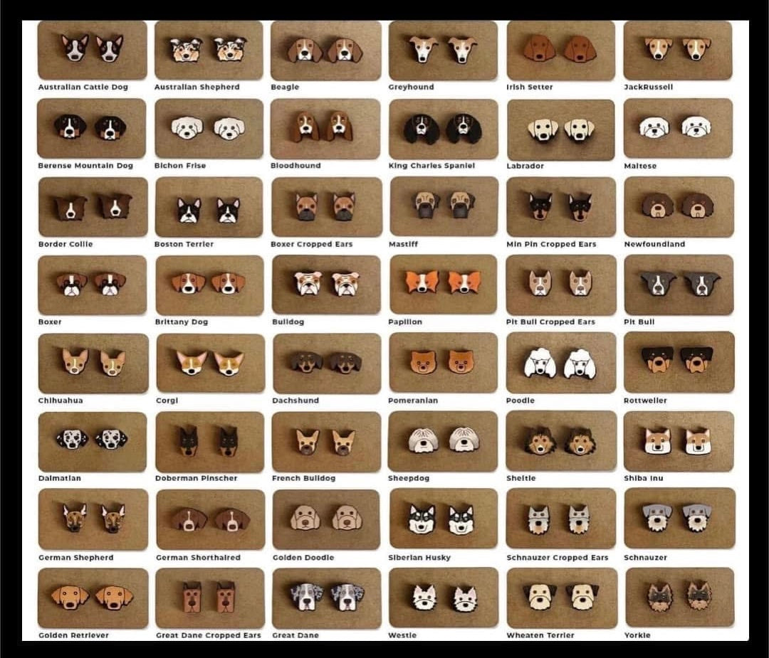 Custom Dog Breed Earrings