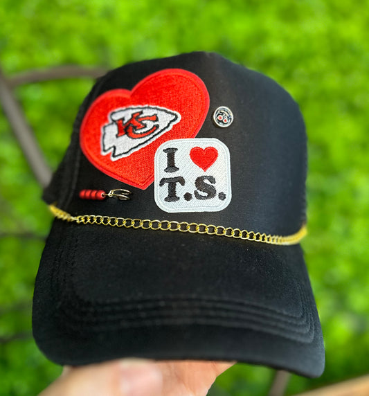 Custom Trucker Hat- I Love TS