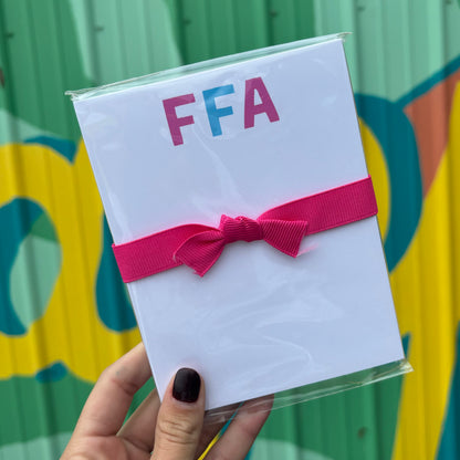 FFA Mini Notepads (Options)