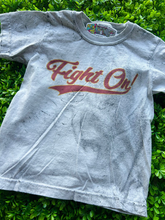 Vintage Barren Co. Fight On Acid Wash Comfort Colors Tee Youth & Adult