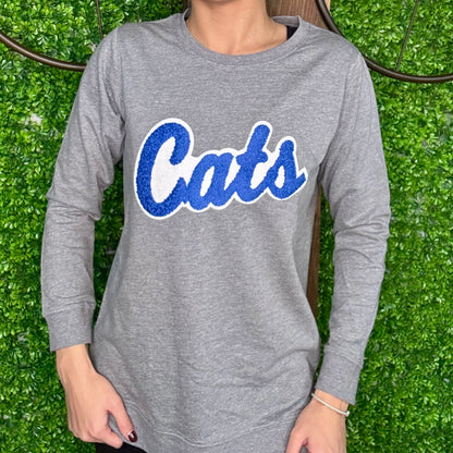 Cats Lightweight Chenille Sweatshirt