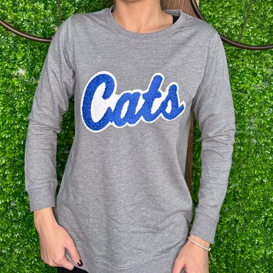Cats Lightweight Chenille Sweatshirt