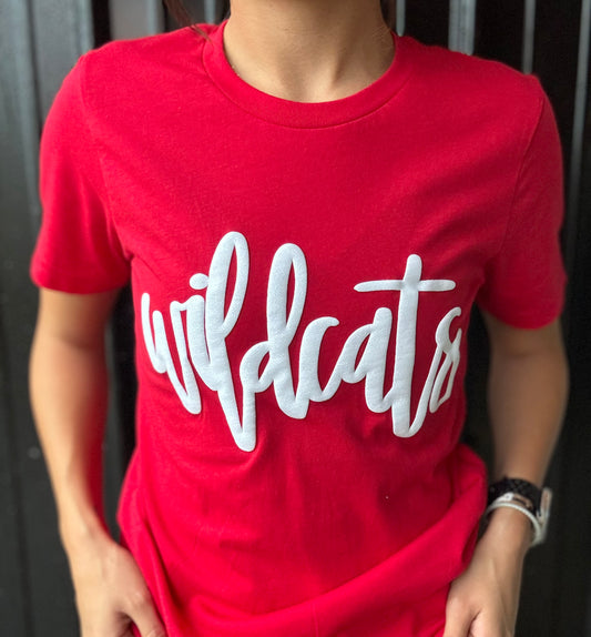 Wildcats Glitter Puff Ink Tee