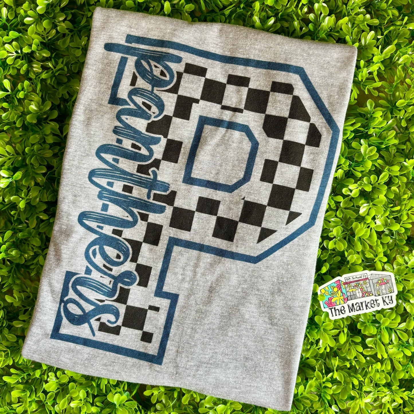 Panthers Checkered P Tee