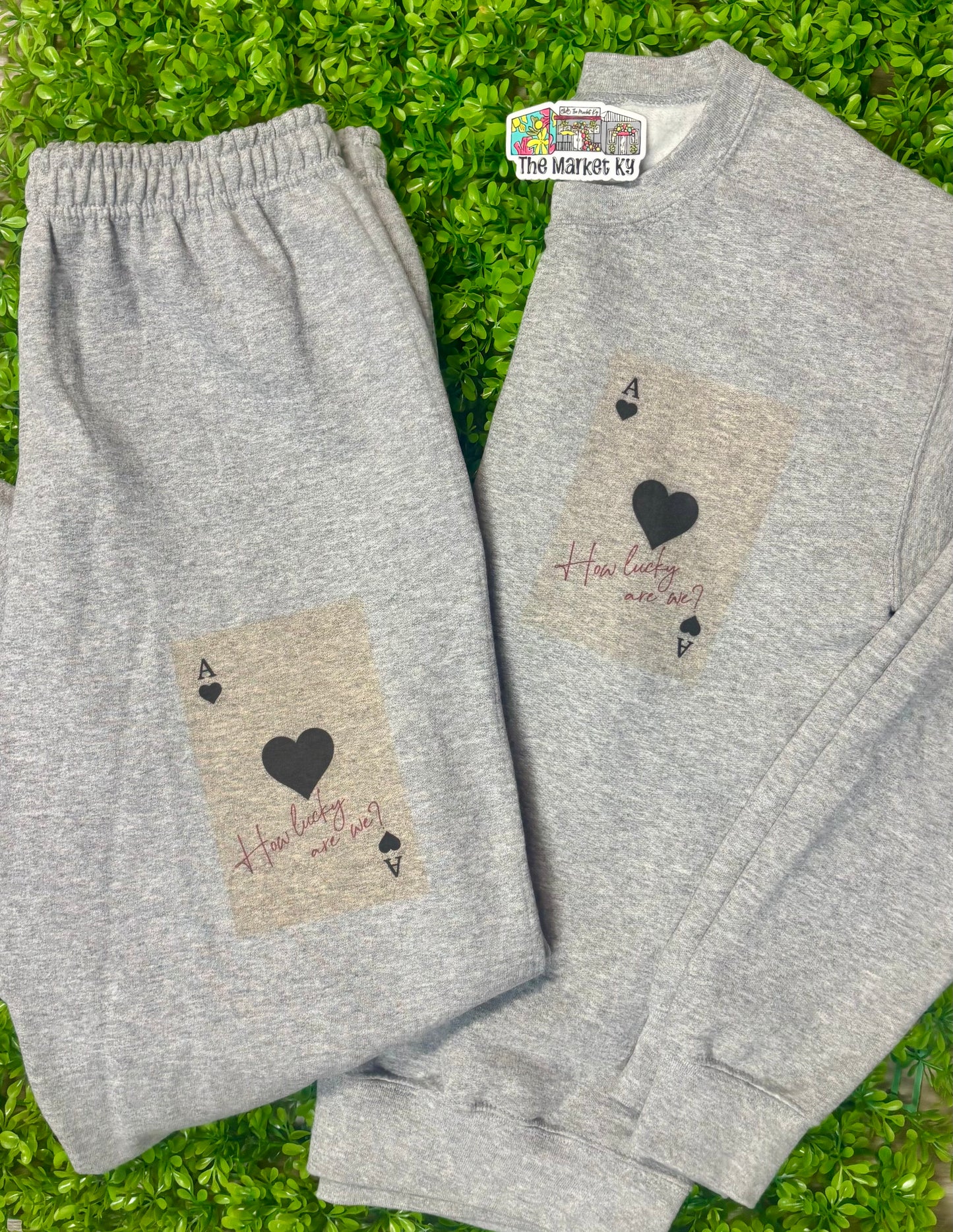 How Lucky Are We 2 Piece Lounge Set- Made to Order