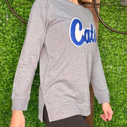 Cats Lightweight Chenille Sweatshirt