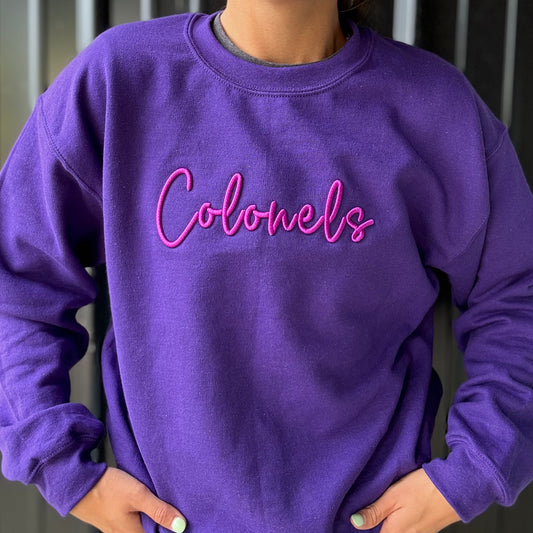 *PREORDER* Colonels Puff Embroidered Sweatshirt Youth & Adult