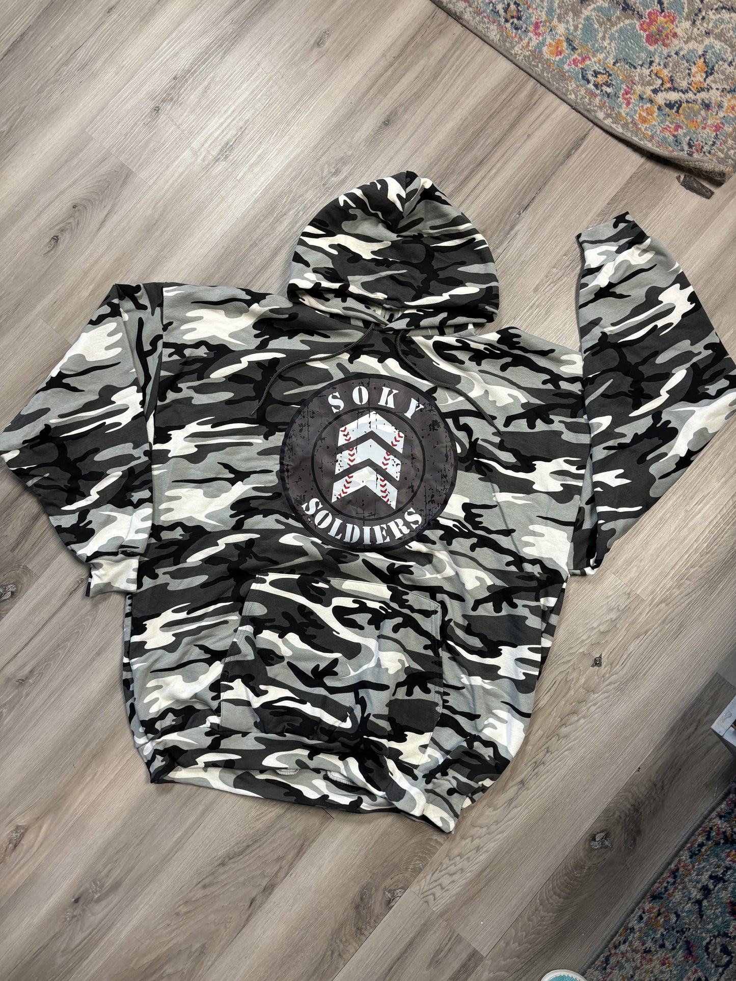 SOKY Soldiers Grey Camo Crest Sweatshirt