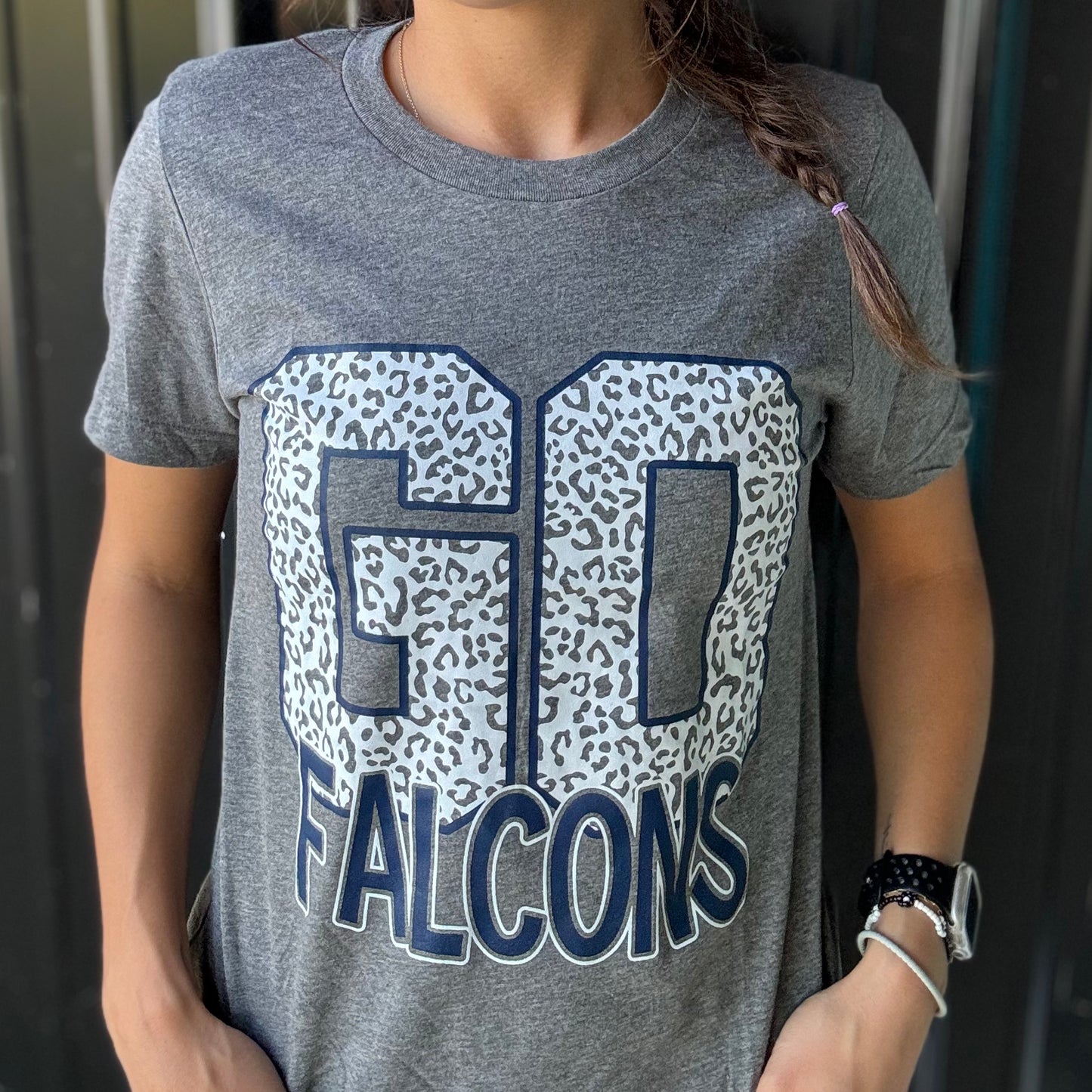 Go Falcons Cheetah Print Tee