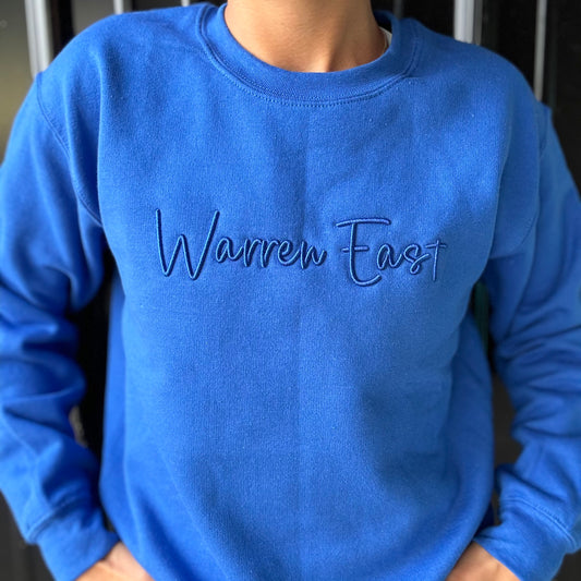 Warren East Puff Embroidered Sweatshirt