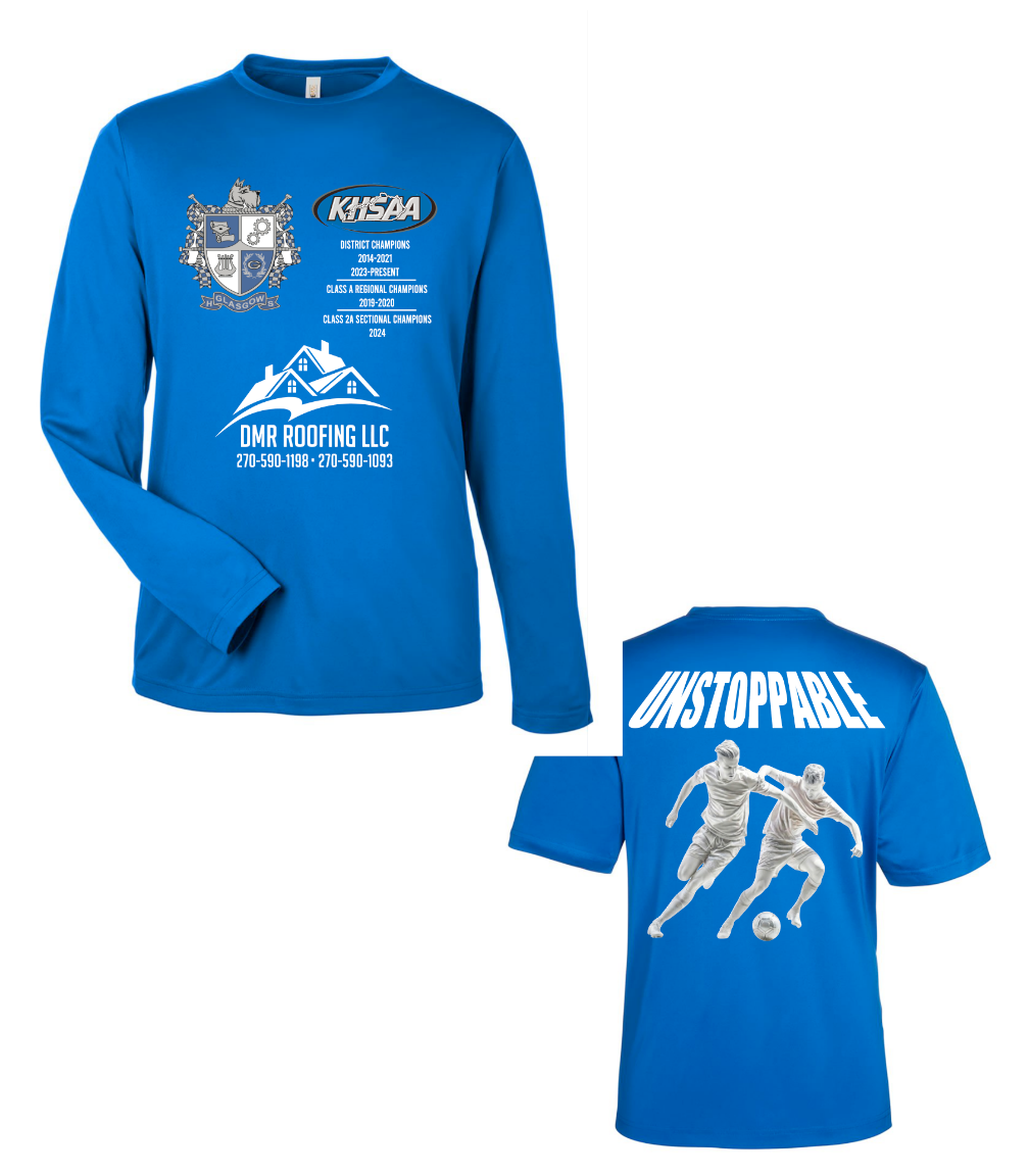 Glasgow Soccer Long Sleeve Blue