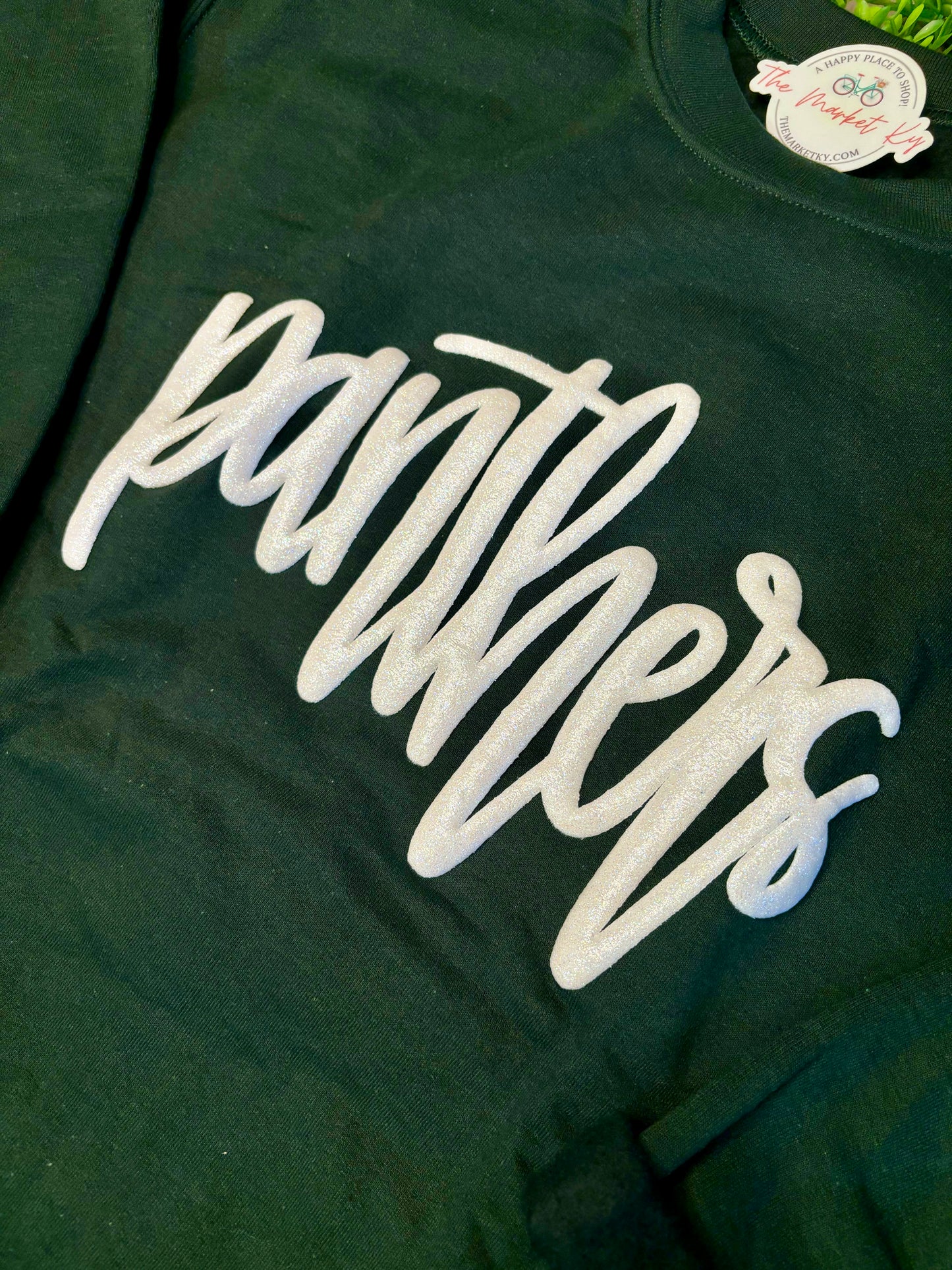 Panthers Glitter Puff Ink Sweatshirt