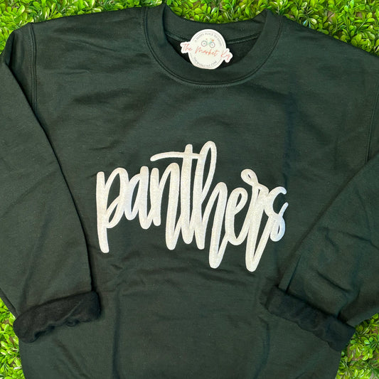 Panthers Glitter Puff Ink Sweatshirt