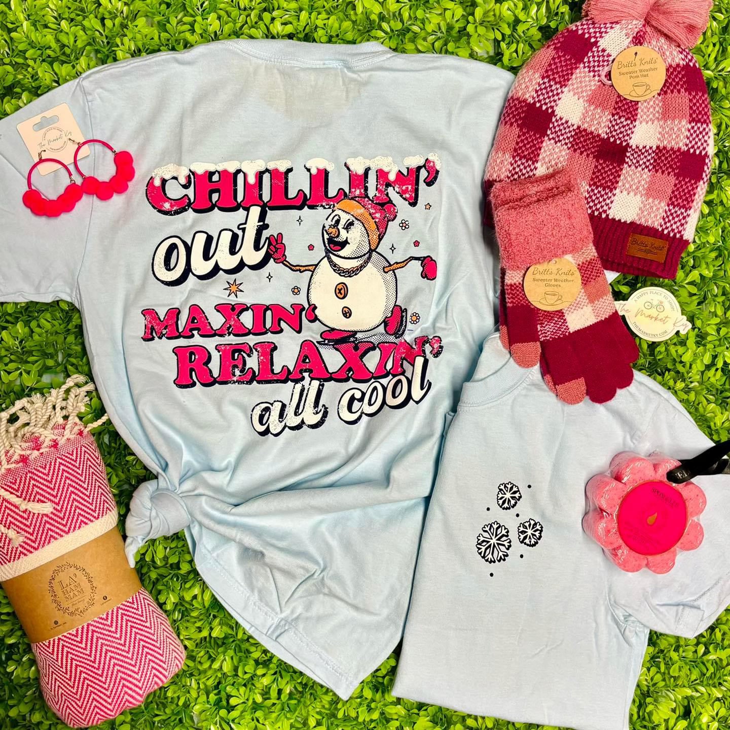 Chillin’ Out Front/Back Snowman Tee