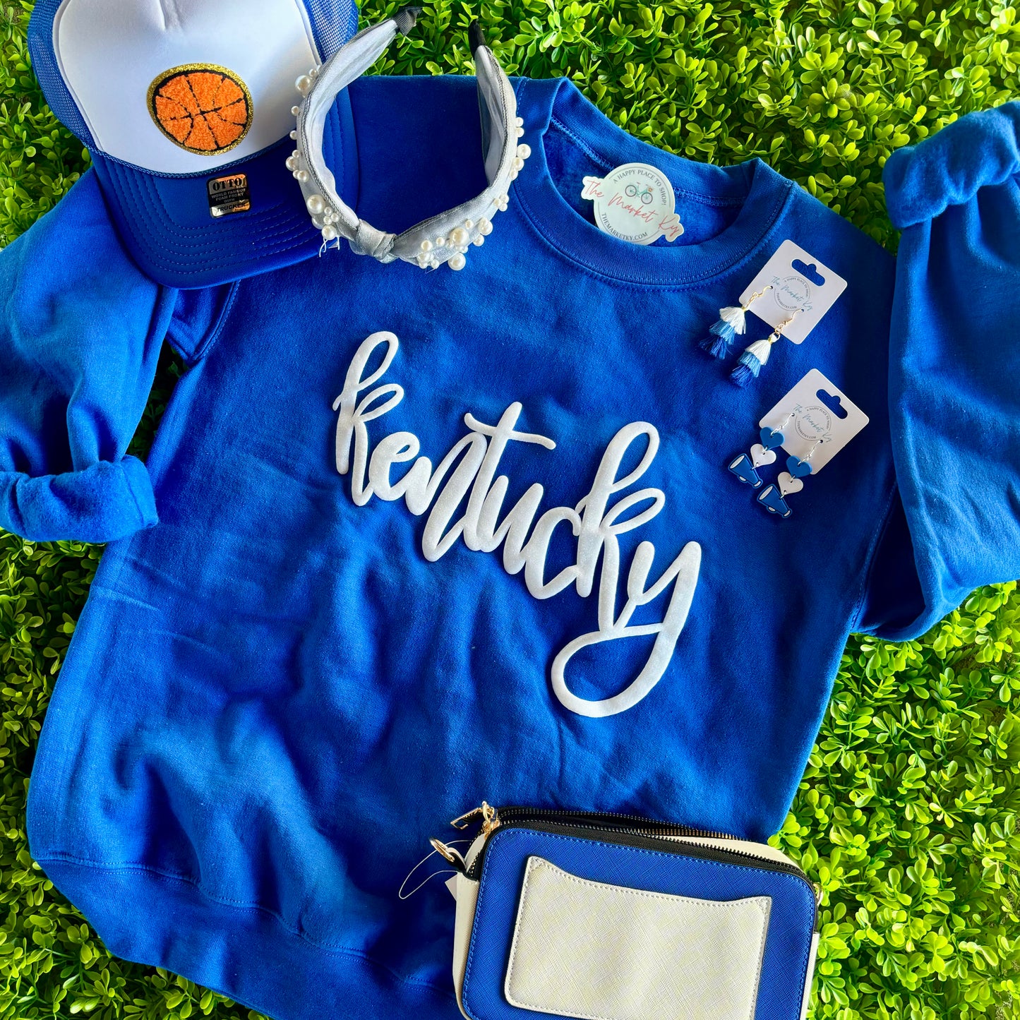 Kentucky Glitter Puff Sweatshirt