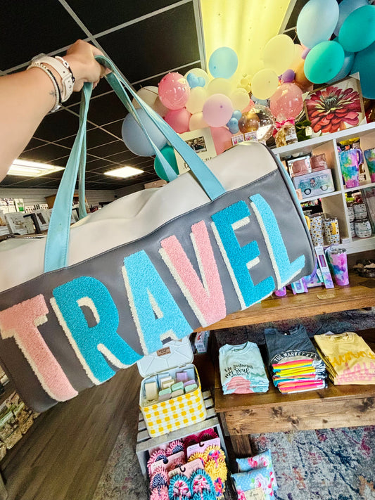Travel Chenille Duffle Bag