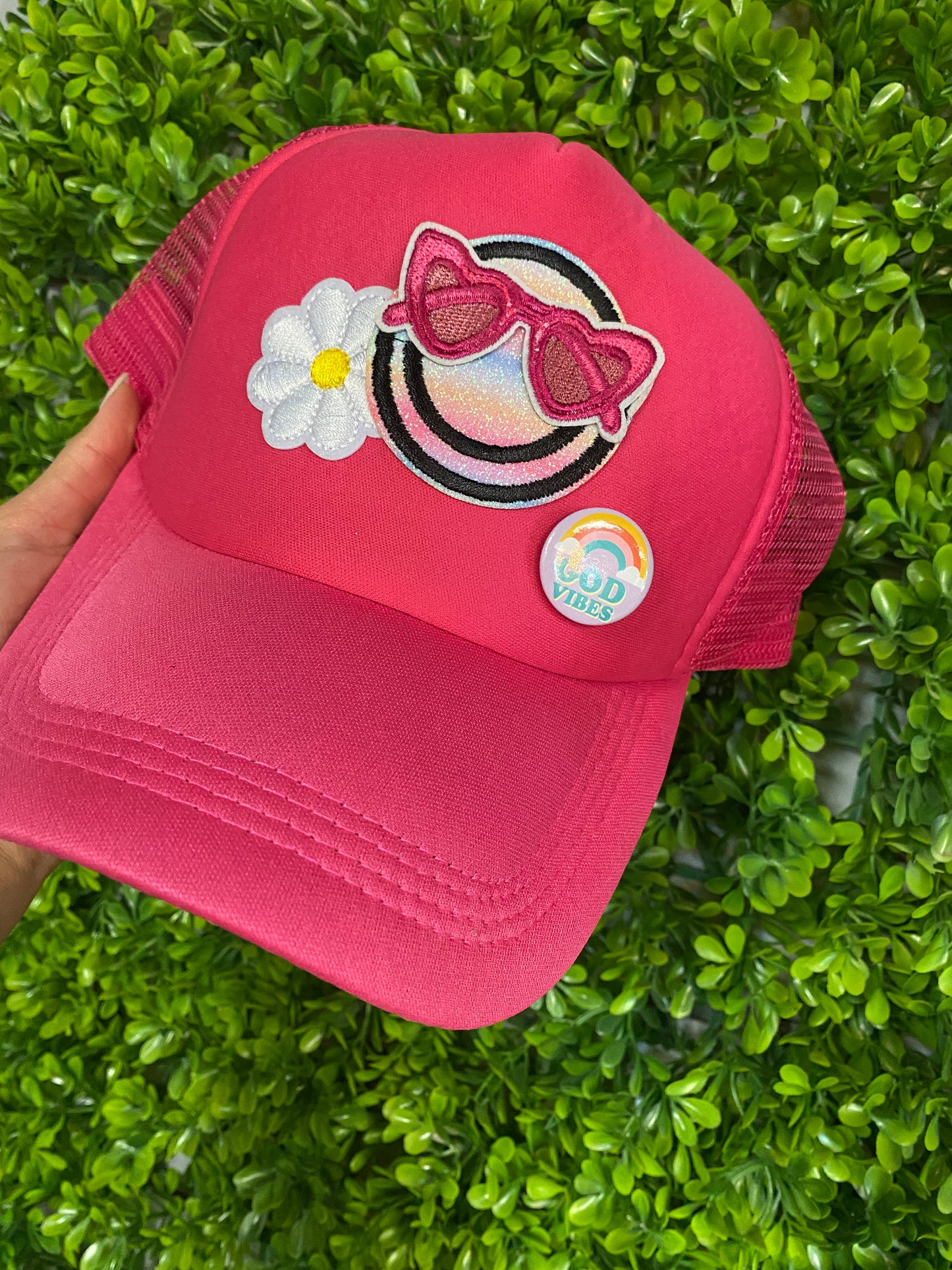 Custom Trucker Hat- On Wednesday We Wear Pink