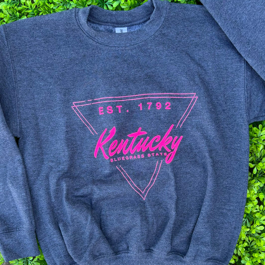 Youth Bluegrass State Sweatshirt- Pink