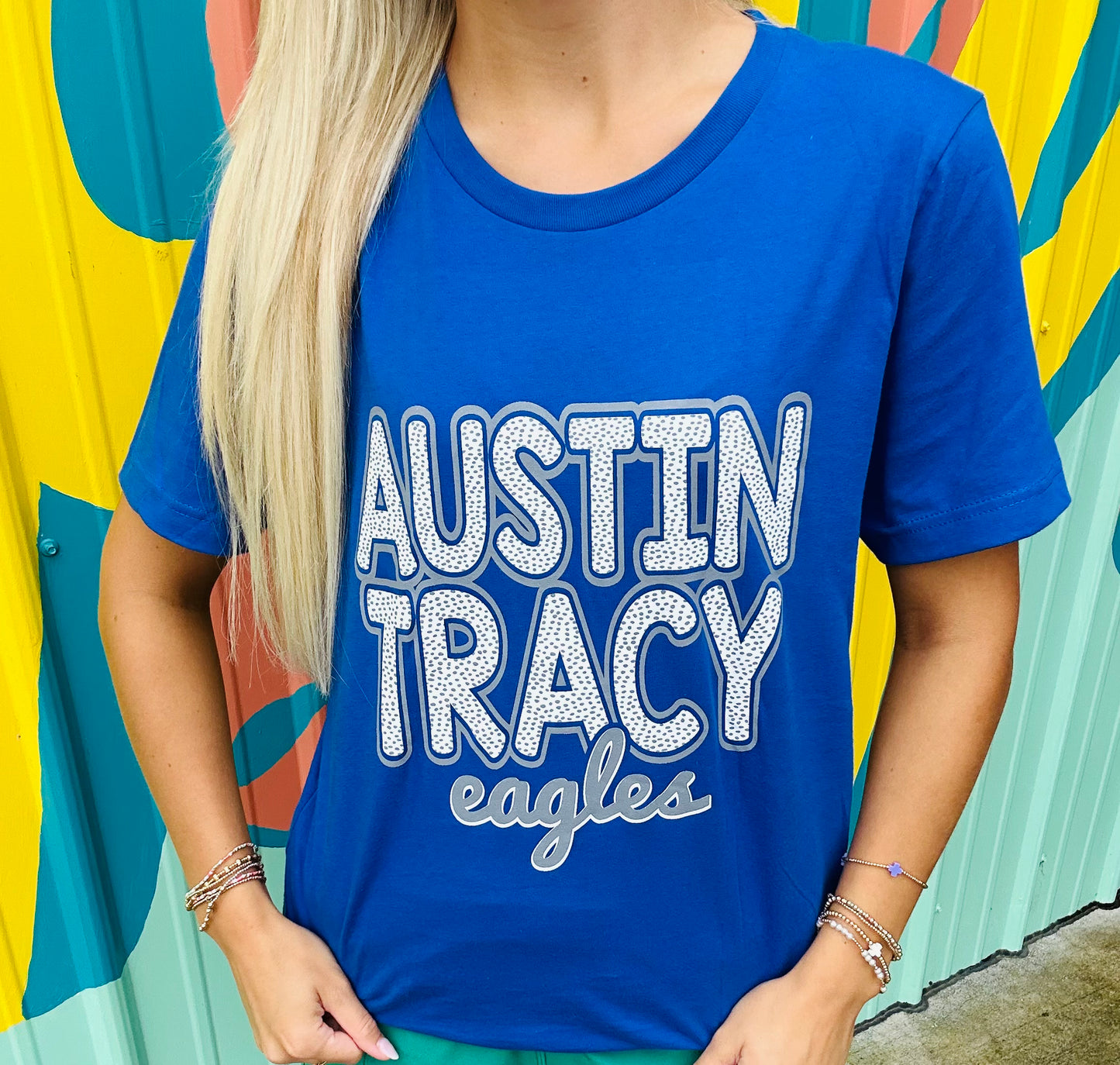 Austin Tracy Eagles Dots Tee Youth and Adult