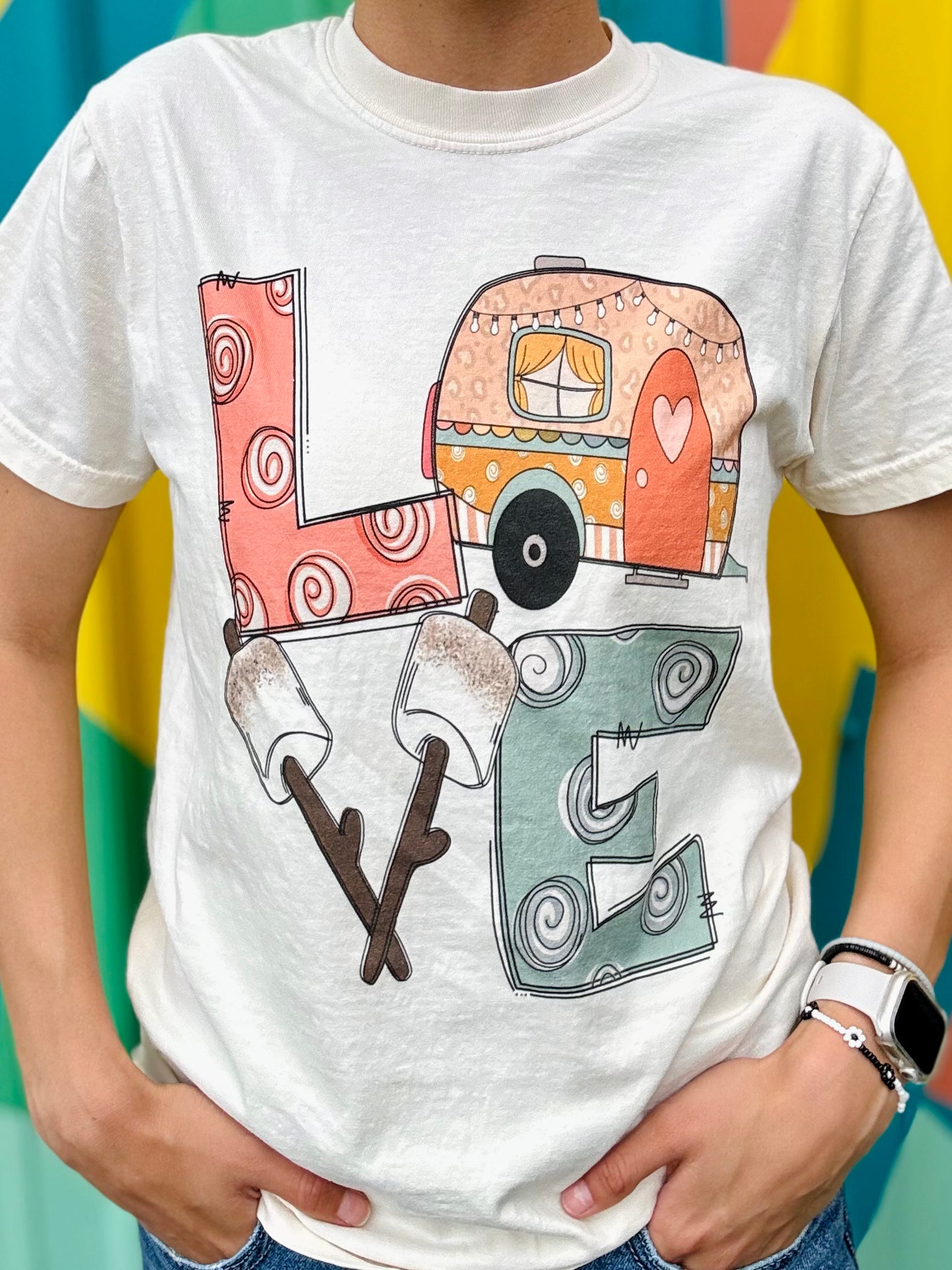 Camping Love Comfort Colors Tee