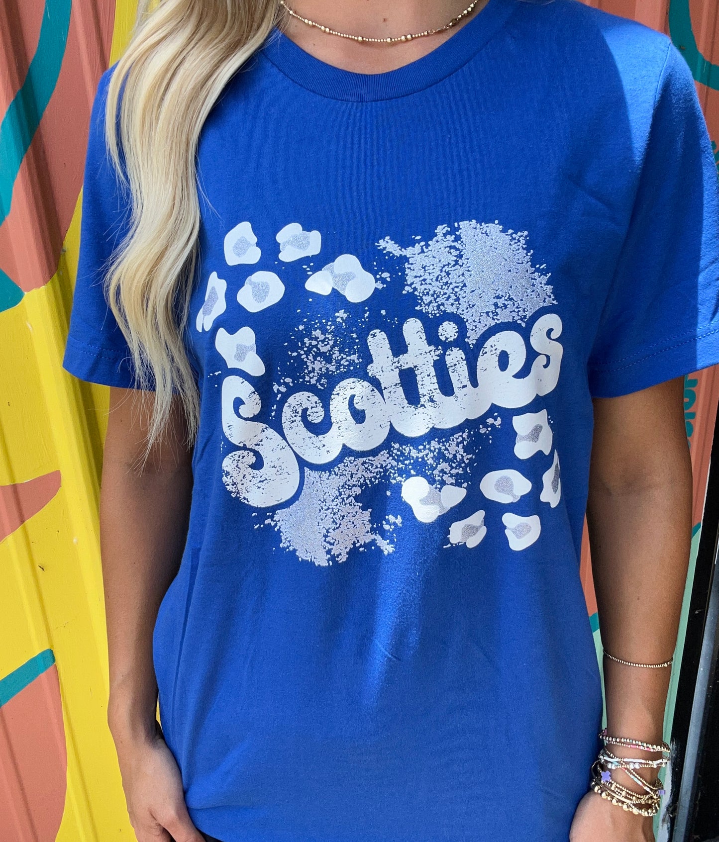 Scotties Glitter Cheetah Tee Youth & Adult