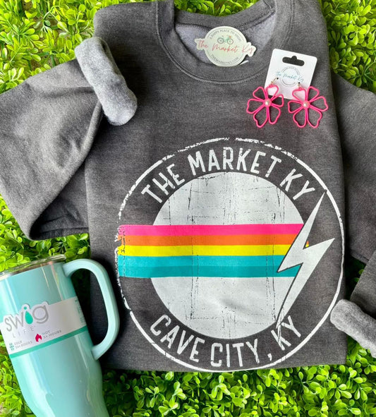 TMK Logo Sweatshirt- Rainbow Crest