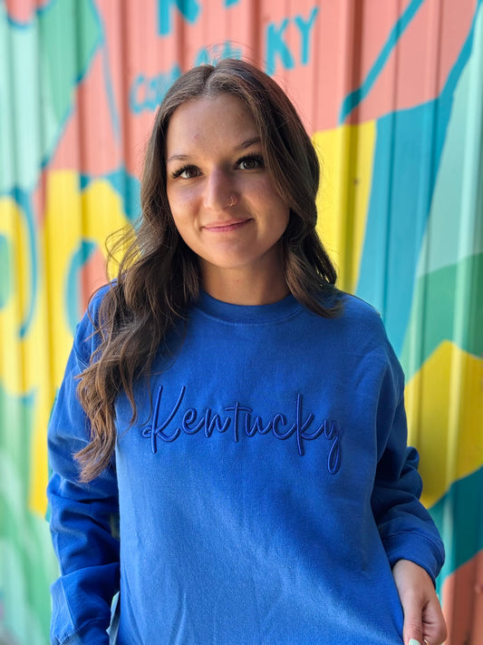 Kentucky Puff Embroidered Sweatshirt