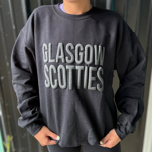 Glasgow Scotties Monochrome Puff Ink Sweatshirt