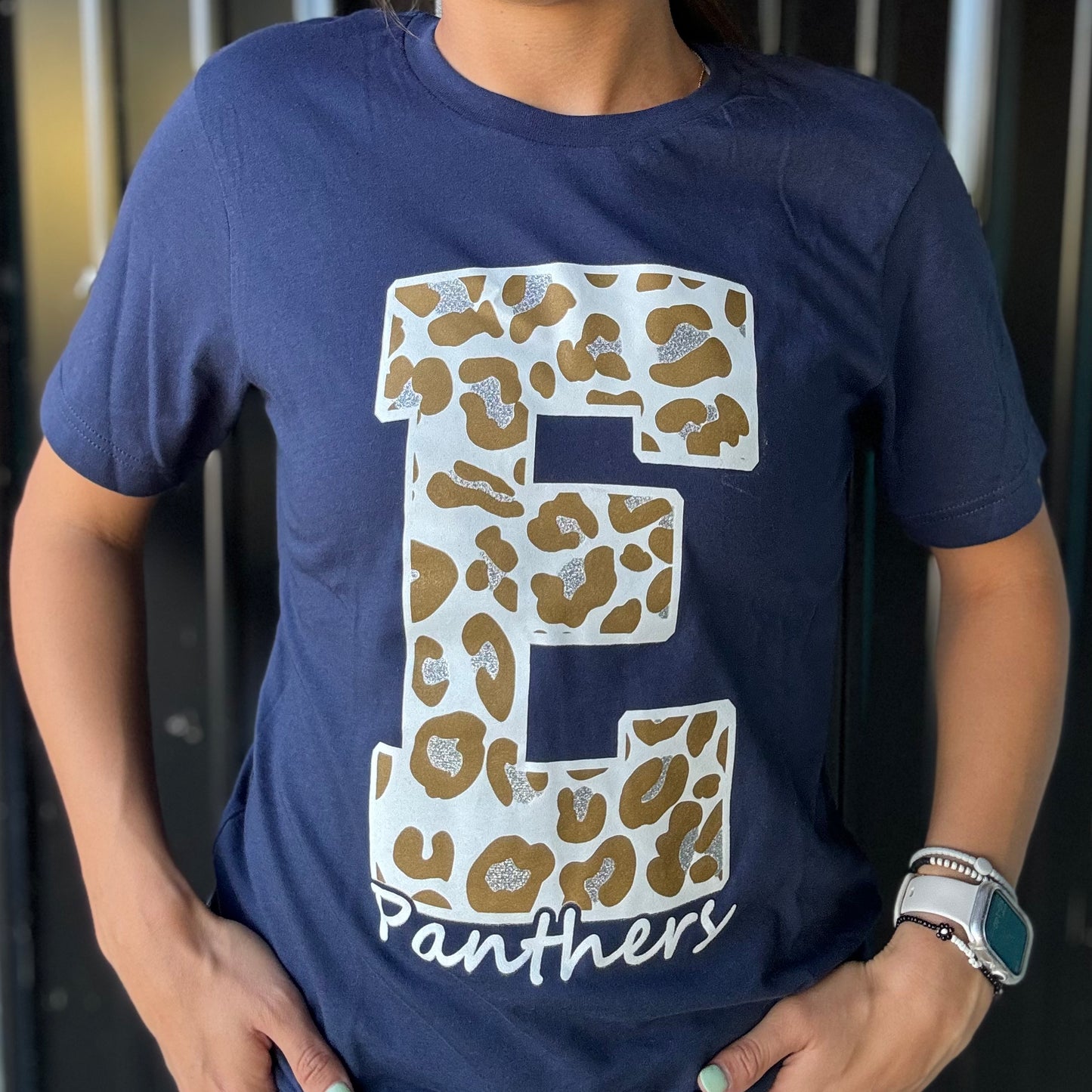 Glitter “E” Panthers Tee