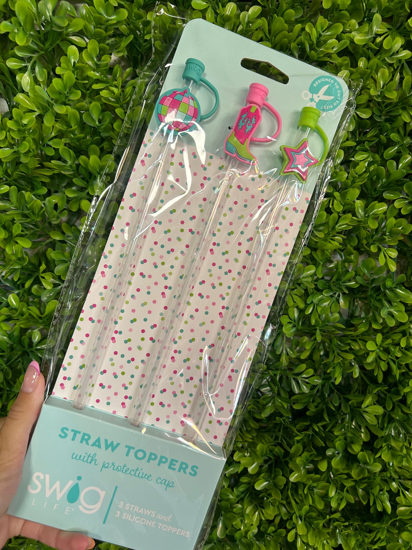 Disco Cowgirl Straws & Toppers Set