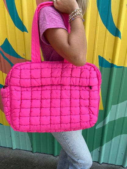 Quilted Weekender Bag