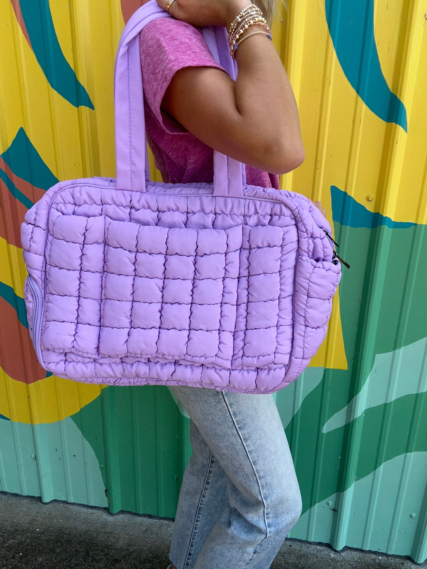 Quilted Weekender Bag