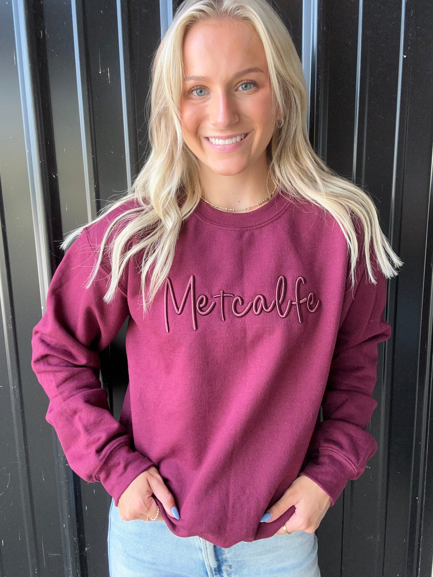 Metcalfe Puff Embroidered Sweatshirt