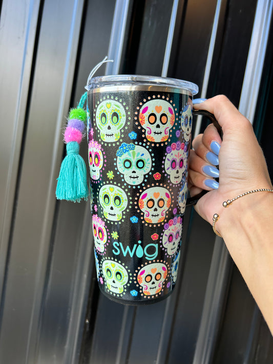 22oz Swig Mug Sugar Skulls