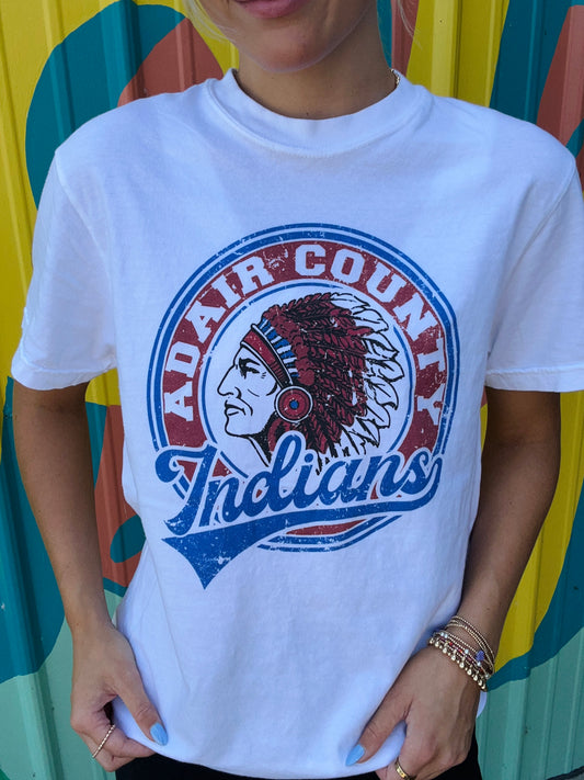 Adair County Indians Comfort Color Tee