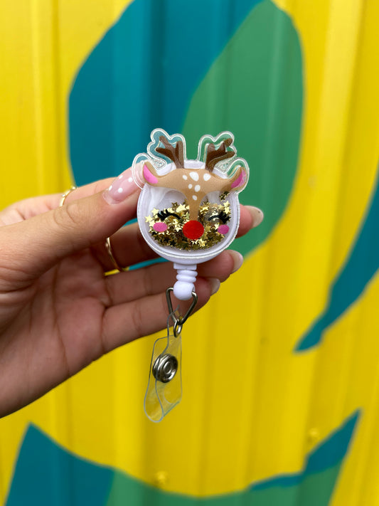 Reindeer Badge Reel