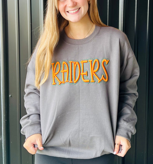 Raiders Puff Embroidered Sweatshirt