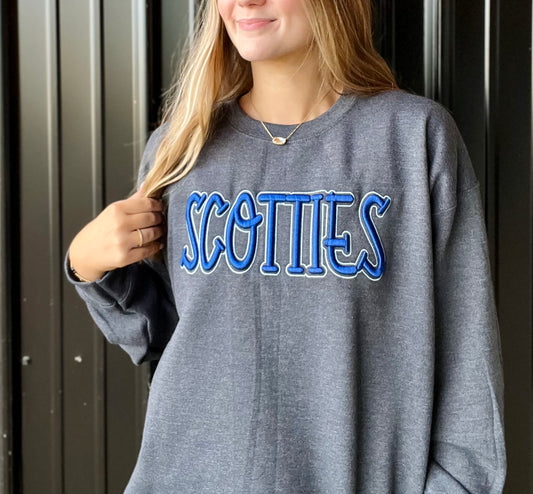 Scotties Puff Embroidered Sweatshirt