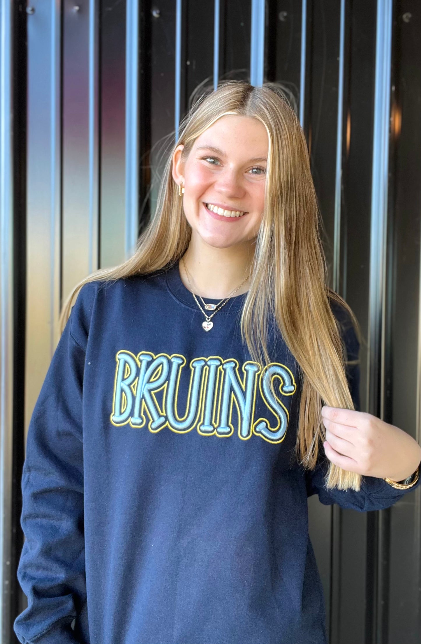 Bruins Puff Embroidered Sweatshirt