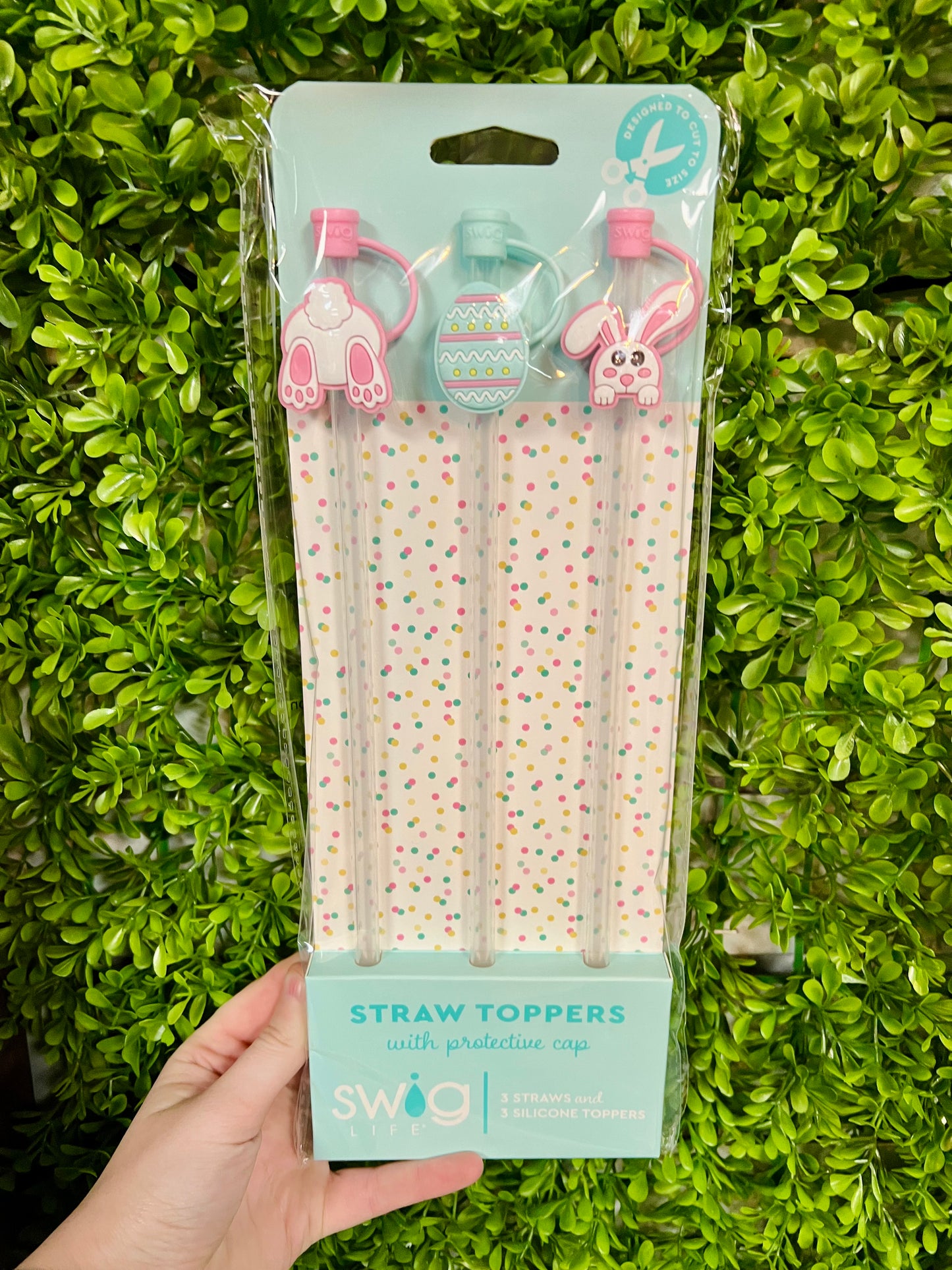 Bunny Trail Straw Toppers Set