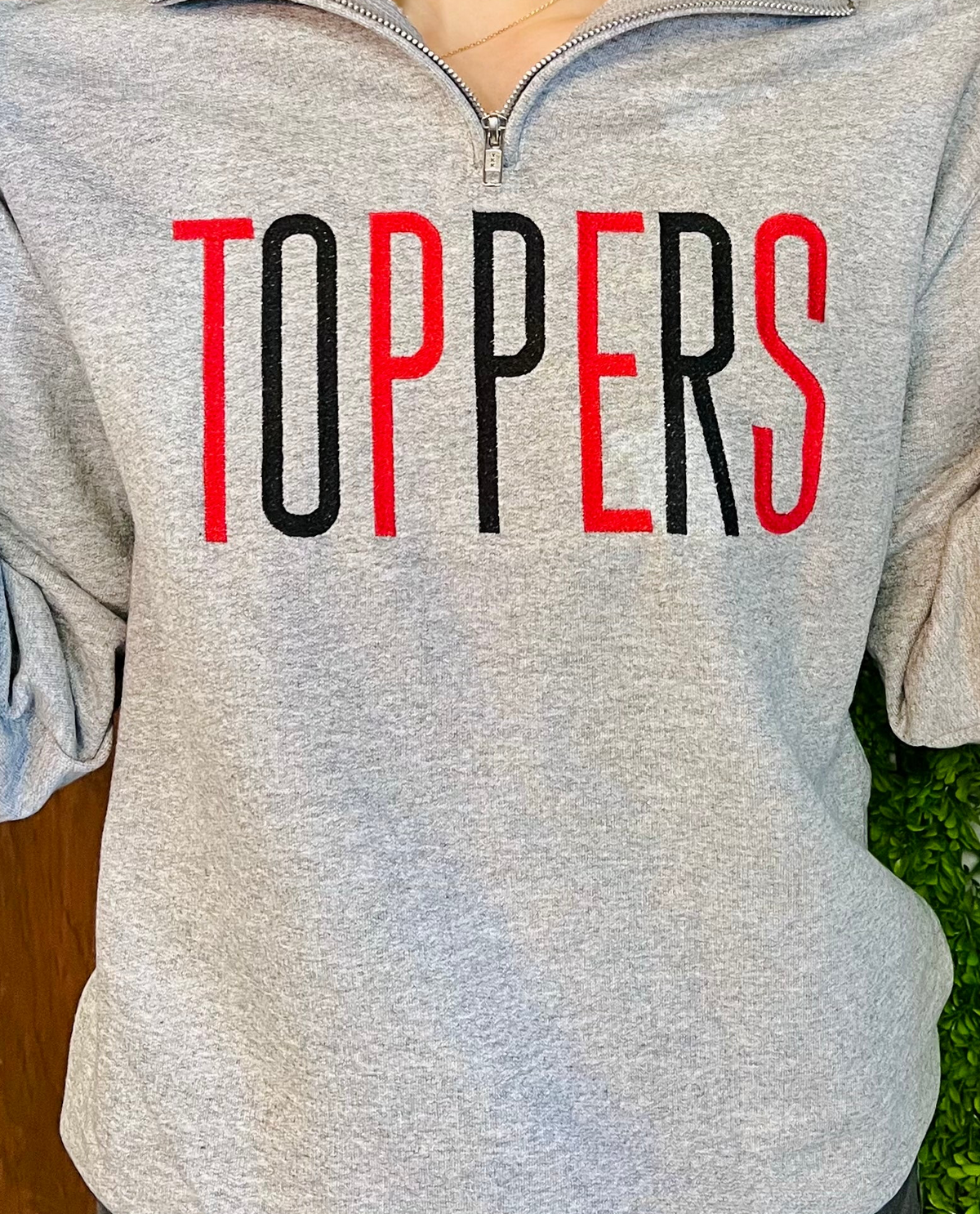Toppers Embroidered Quarter Zip