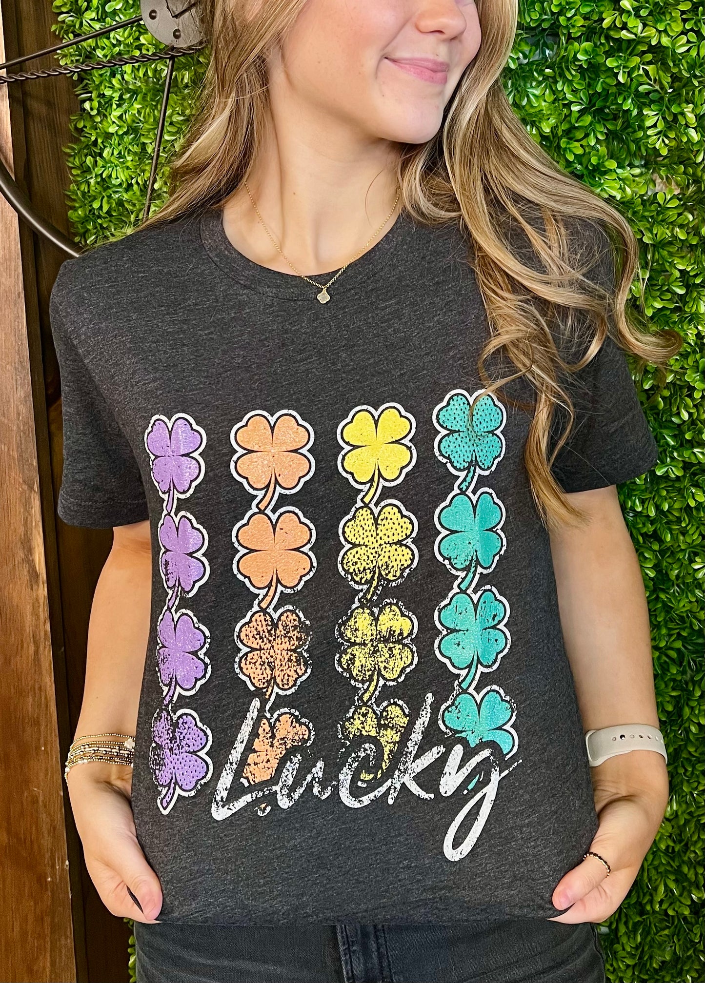 Colorful Clover Lucky Tee